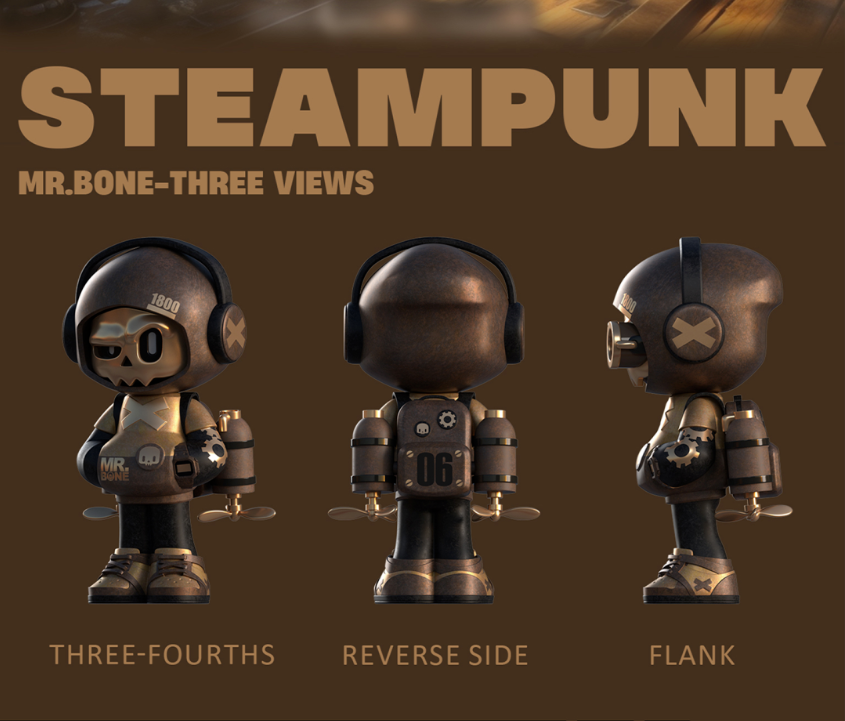 Mr. Bone Mini 2 Time Traveller Blind Box Series