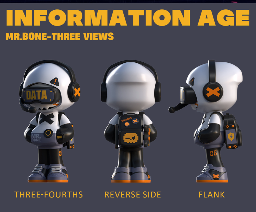 Mr. Bone Mini 2 Time Traveller Blind Box Series