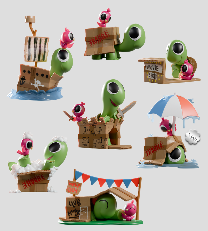 Box Turtle & Bird Blind Box