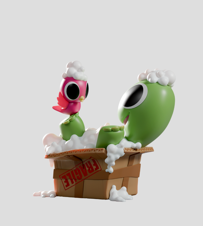 Box Turtle & Bird Blind Box