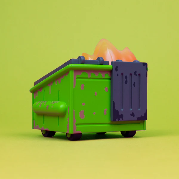 Dumpster Fire - Barfing Vinyl Figure