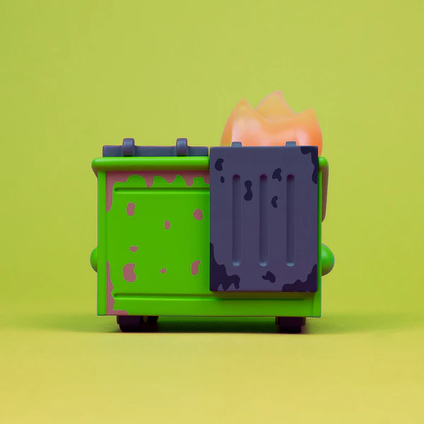 Dumpster Fire - Barfing Vinyl Figure