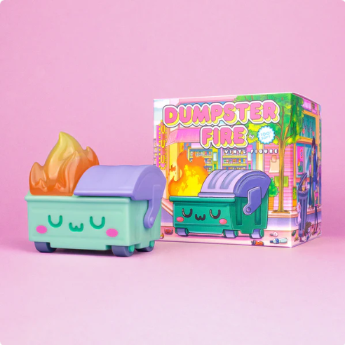 Dumpster Fire - UwU Edition Vinyl Figure by 100% Soft