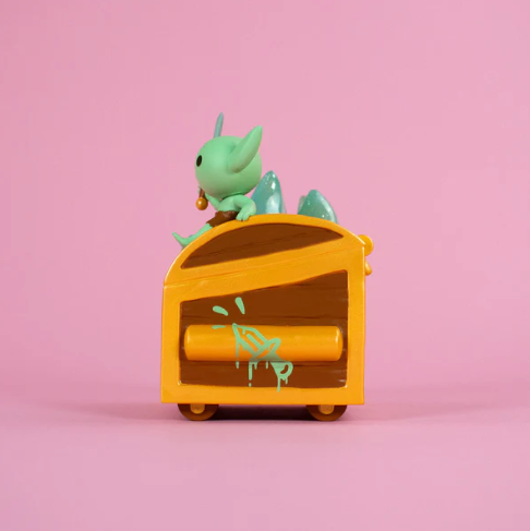 Wizard of Barge Dumpster Fire Vinyl Figure