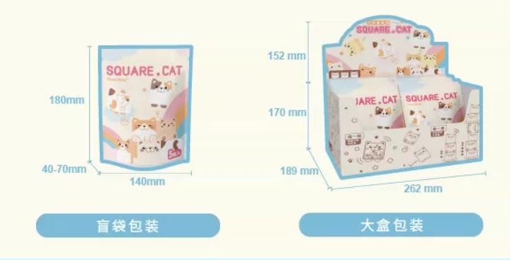 Square Cat Blind Bag by Choco Teddy